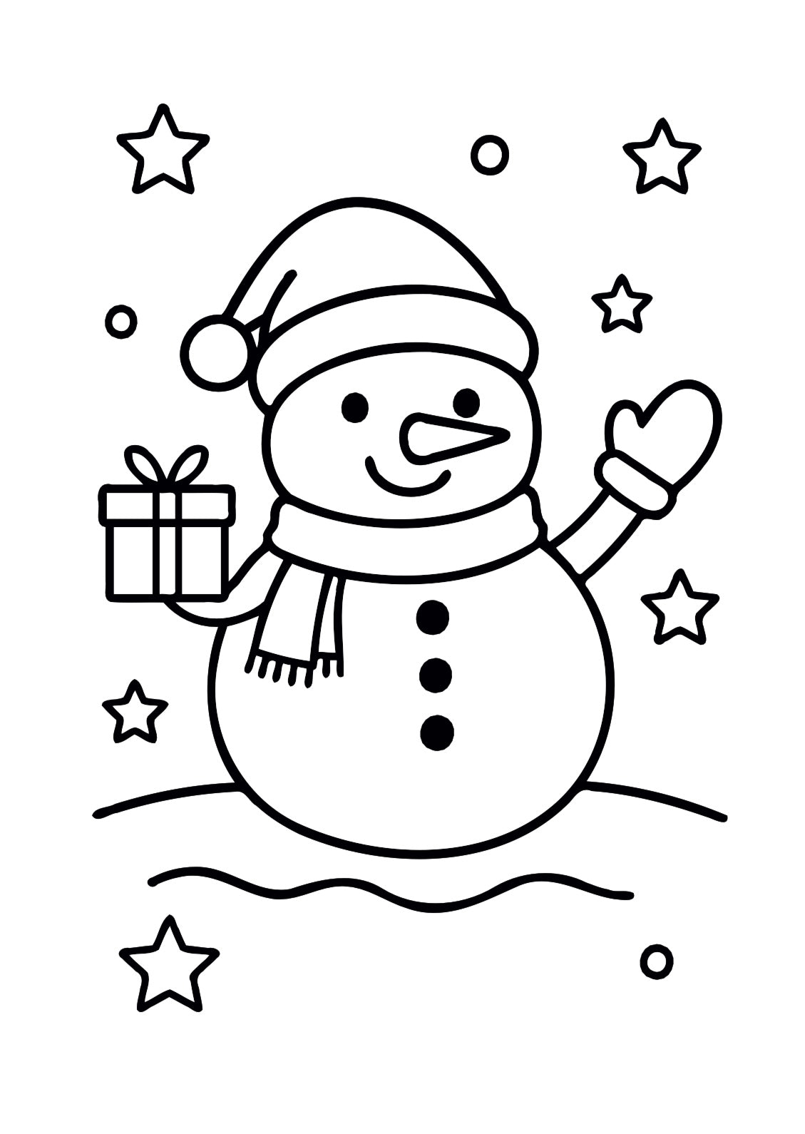 Livre de coloriage d'Hiver