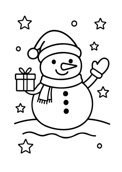 Livre de coloriage d'Hiver